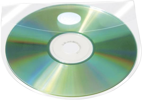 Q-CONNECT CD-Hülle selbstklebend 10ST KF27032 m.Lasche