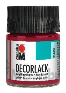 Decorlack Acryl, Karminrot 032, 50 ml