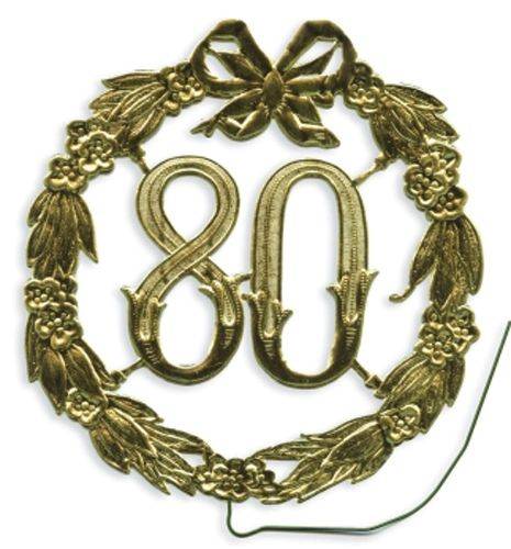 DEMMLER Jubiläumszahl D13cm 80 gold 1230800192 Draht