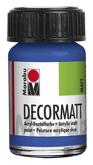 Decormatt Acryl, Mittelblau 052, 15 ml