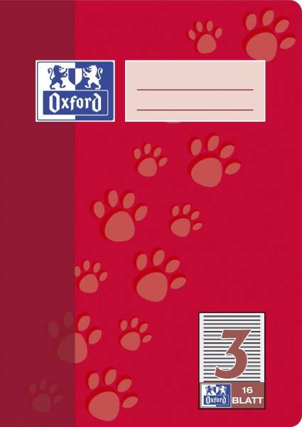 Heft A5 16 Blatt Lineatur 3
