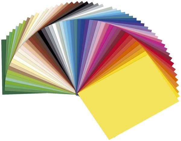 FOLIA Tonpapier 50BG 130g sortiert 6725/50 99 25x35cm