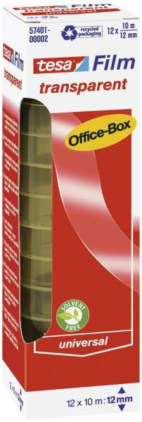 Klebefilm Office Box transparent 12 St , Bandgröße (L x B): 10 m x 12 mm
