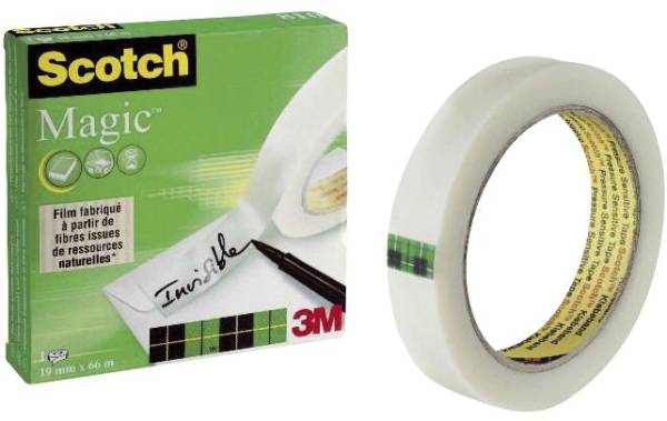 Klebeband Magic 810, Zellulose Acetat, unsichtbar, beschriftbar, 66 m x 19 mm