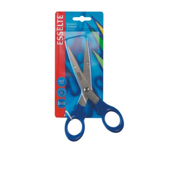 Schere 16cm blau