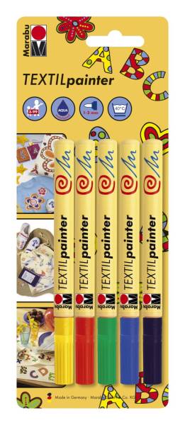 MARABU Stoffmalstift Set 5tlg. 0116 00 080 1-2mm
