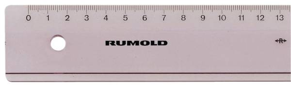 RUMOLD Plastiklineal 20cm transp. FL41 Luran