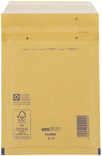 AROFOL Luftpolstertasche 100ST 170x225 braun 3/C 2FVAF000003