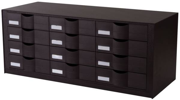 Schubladenelement für Rolladenschrank easyOffice schwarz