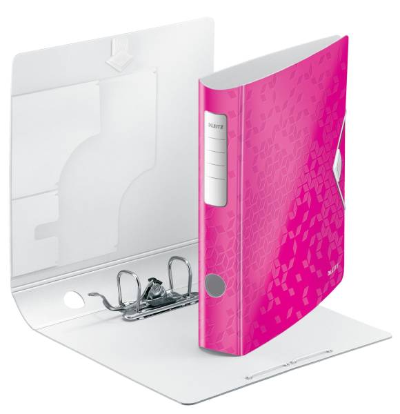 1107 Ordner Active WOW A4 65 mm, pink metallic