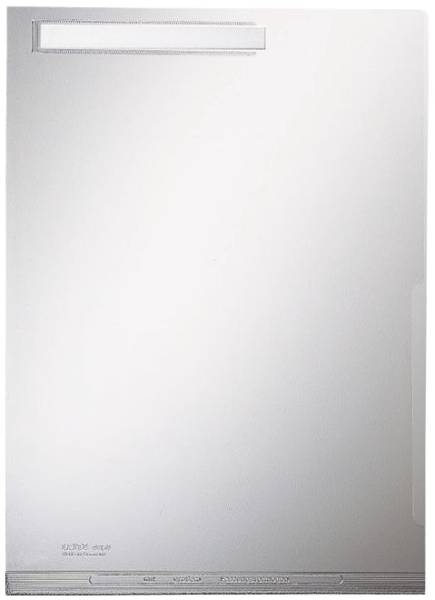4054 Maxi Sichthülle A4 mit Beschriftungsfenster, genarbt, 0,20 mm, Fenster oben