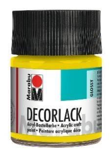Decorlack Acryl, Gelb 019, 50 ml