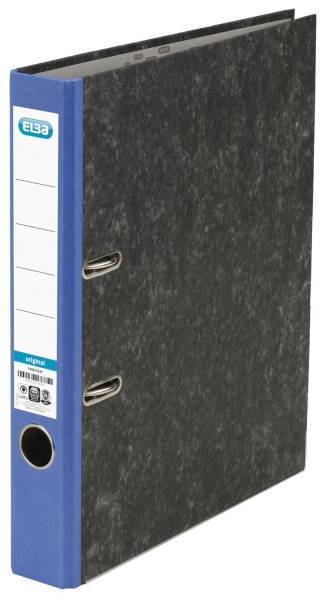 Ordner smart Original Wolkenmarmor, A4, 50 mm, blau