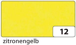 FOLIA Transparentpapier zitronengelb 88120-12 Rl 70x100 42g
