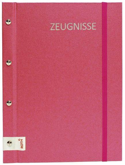 ROTH Zeugnismappe A4 Metallium pink 88563 inkl. 12 Hüllen