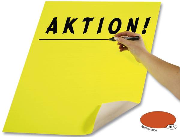 Plakatkarton 48 x 68 cm, leuchtorange