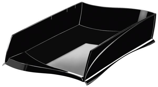 Briefkorb Ellypse A4 C4, schwarz