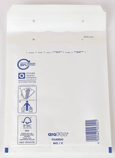 Luftpolstertaschen Nr 3, 150x215 mm, weiß, 10 Stück