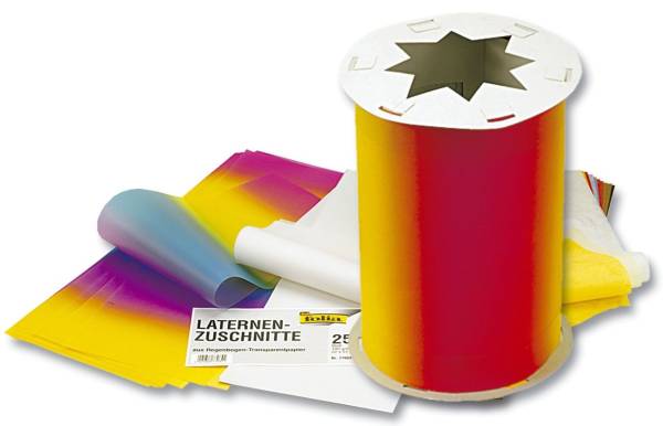 Laternenzuschnitt 22 x 51 cm, 25 Blatt, Transparentpapier, unbedruckt