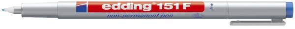 EDDING Folienstift 151F blau 151 003 non permanent