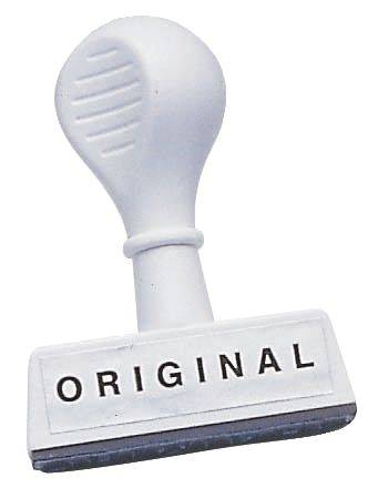 Stempel Text Original Abdruck 45 mm