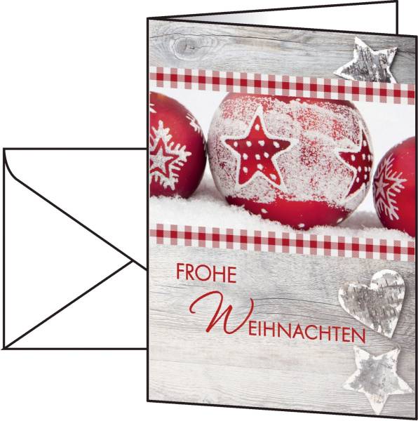 Weihnachts Karten "Winter Feeling" A6 (A5), 25 Karten