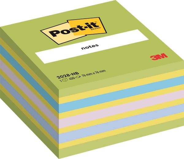 POST-IT Haftnotizblock Würfel 76x76mm grün/blau 2028NB