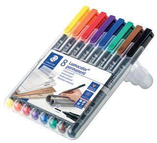 STAEDTLER Folienstift Lumocolor M 8 Farben sort. 317 WP8 permanent