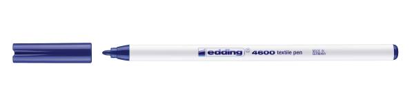 4600 Textilmarker Rundspitze, 1 mm, blau