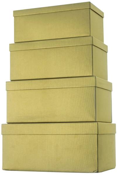 Geschenkkarton 4 tlg , hoch, gold