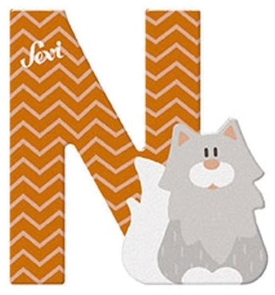 TRUDI Tierbuchstaben 10cm Norweg. Wildkatze SEVI 83014/81614