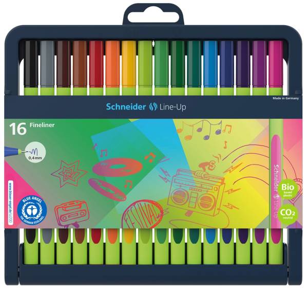 Fineliner Line Up 0,4 mm, 16 Stück, sortiert