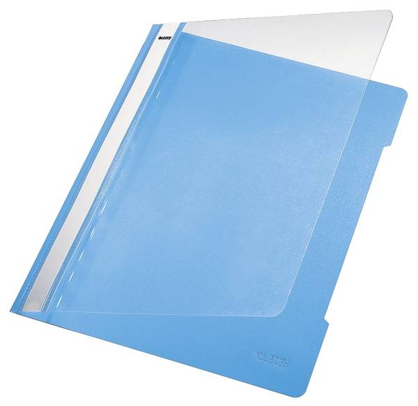 4191 Schnellhefter A4, langes Beschriftungsfeld, PVC, hellblau
