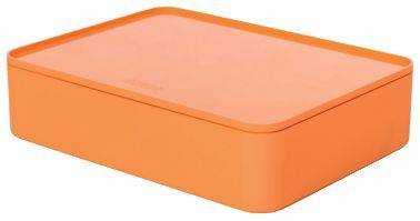 SMART ORGANIZER ALLISON Utensilienbox mit Innenschale und Deckel apricot orange