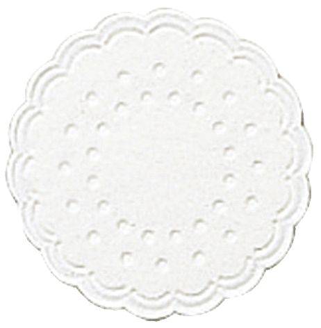 DUNI Tassenuntersetzer weiß 353458 Zellt. D7,5cm 25ST