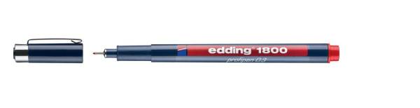 EDDING Pigmentliner Profipen rot 4180003002 0,35mm