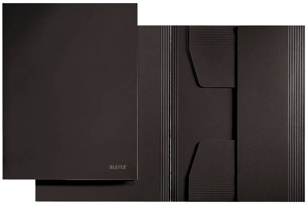 3924 Jurismappe, A4, Colorspankarton 300g, schwarz