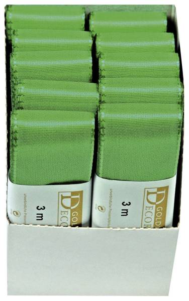 GOLDINA Basic Taftband 40mmx3m grün 1445040501003