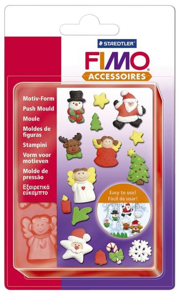Weichplastikform Fimo Weihnach