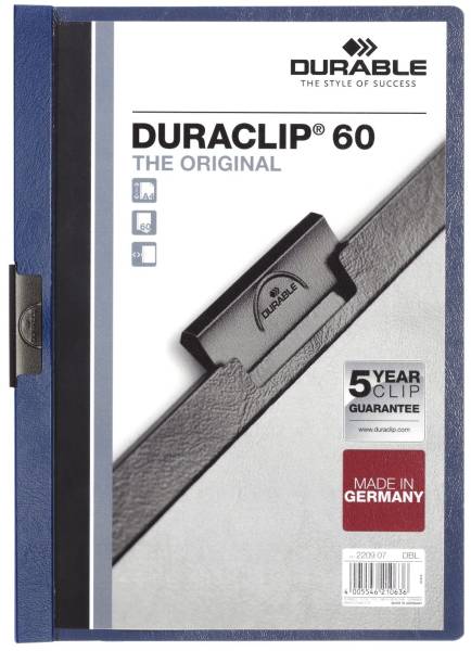 Klemm Mappe DURACLIP 60, DIN A4, dunkelblau®