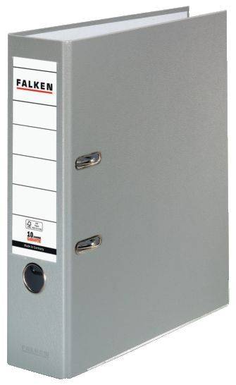 FALKEN Ordner S80 8cm grau 9984022 PP-Color