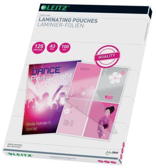 LEITZ Folientasche A3 125mic 100ST 33950