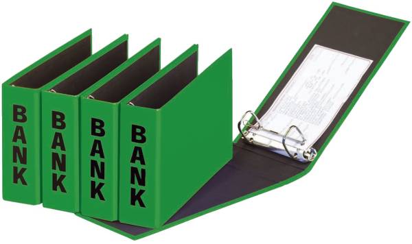 PAGNA Bankordner 25x14cm grün 40801-05 Basic Colours