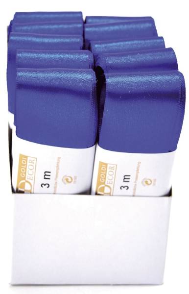 Doppelsatinband 40 mm x 3 m, kornblau