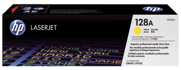 HP Lasertoner Nr. 128A yellow CE322A