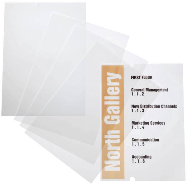 EDV beschriftbare Folie CRYSTAL SIGN refill, 210x297mm