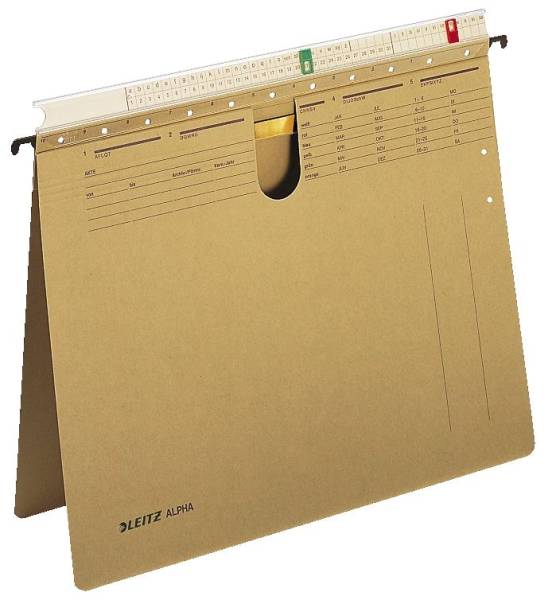 1934 Hängehefter ALPHA, kfm Heftung, Organisationsleiste, Natronkarton, naturbraun®