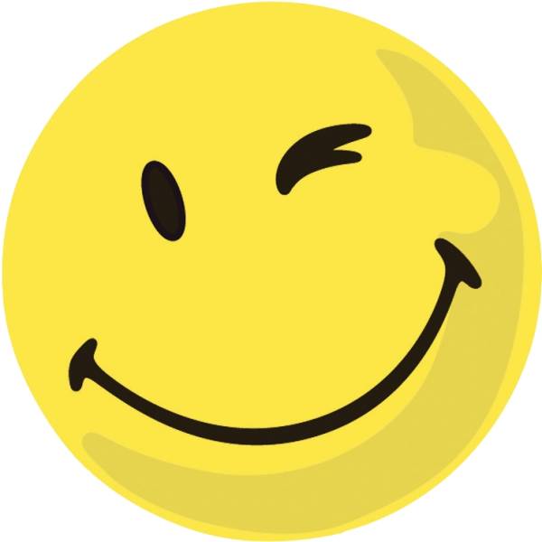 Moderationskarte Wertungssymbol, Gesicht positiv, gelb, 100 Stück