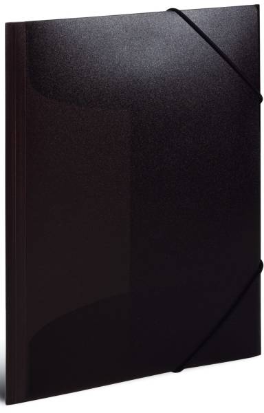 HERMA Gummizugmappe A4 PP transl. 19501 schwarz