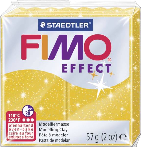Modelliermasse soft 56 g, glitter gold®